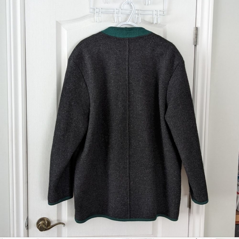 GEIGER Peacoat Heather Grey wool Jacket size 42 @B5